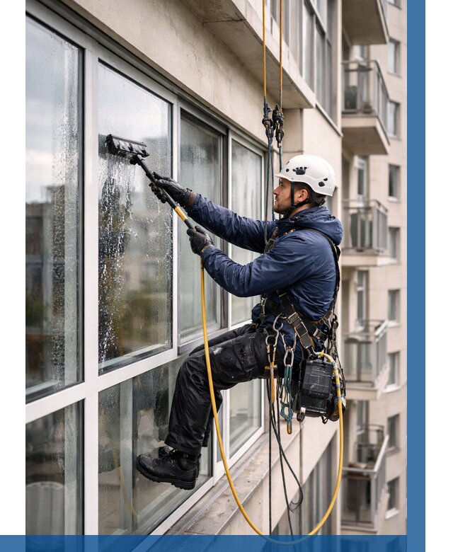 Мойка балконного остекления в Рыбинске от 3643 р. | ВЫСОТНИК-Рбн