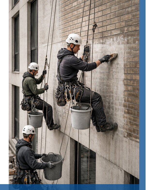 Удаление высолов с фасада в Рыбинске от 260 р. | ВЫСОТНИК-Рбн