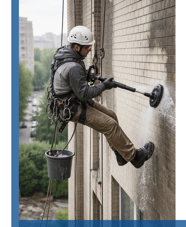 Очистка фасада от копоти в Рыбинске профессионально и безопасно