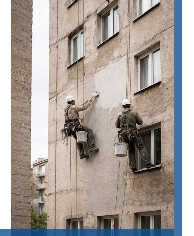 Косметический ремонт фасада в Рыбинске от 1145 р. | ВЫСОТНИК-Рбн