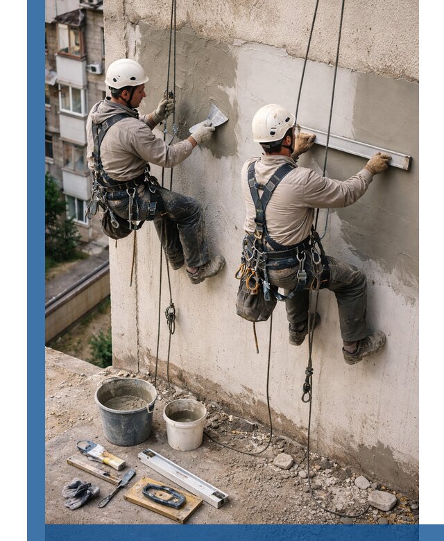 Комплексный ремонт штукатурного фасада с гарантией в Рыбинске