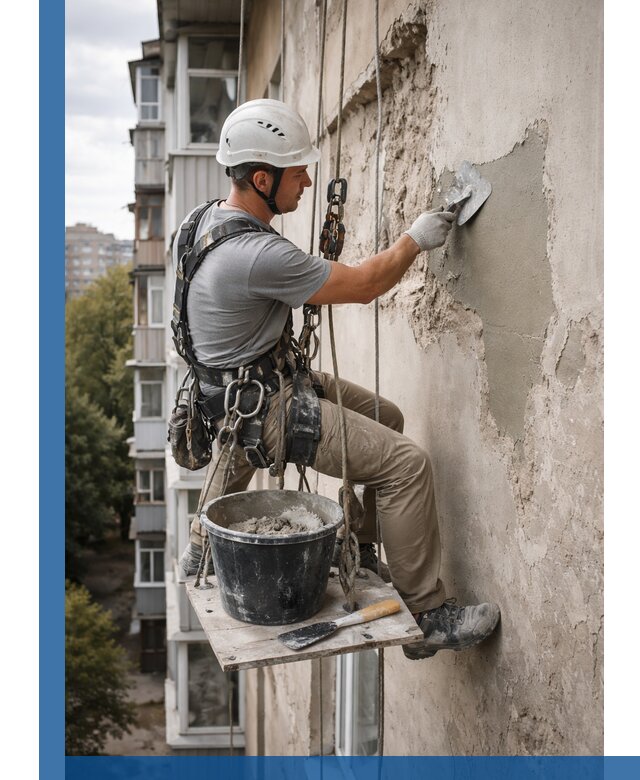 Восстановление фасадной штукатурки в Рыбинске с гарантией качества