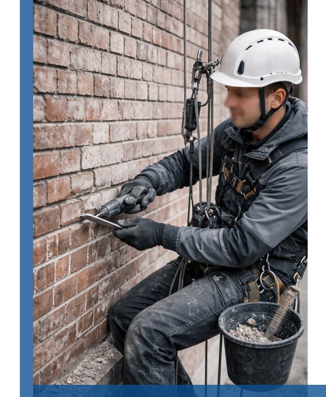 Расшивка кирпичных швов фасадов и стен, ремонт в Рыбинске