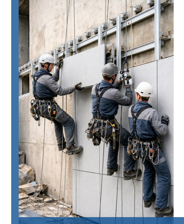 Монтаж вентилируемого фасада в Рыбинске под ключ с гарантией качества