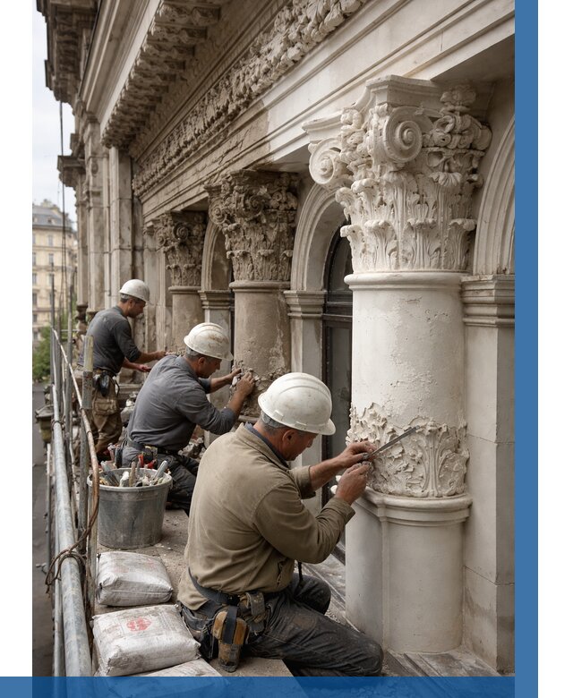 Реставрация фасадной лепнины в Рыбинске от 2602 р. | ВЫСОТНИК-Рбн