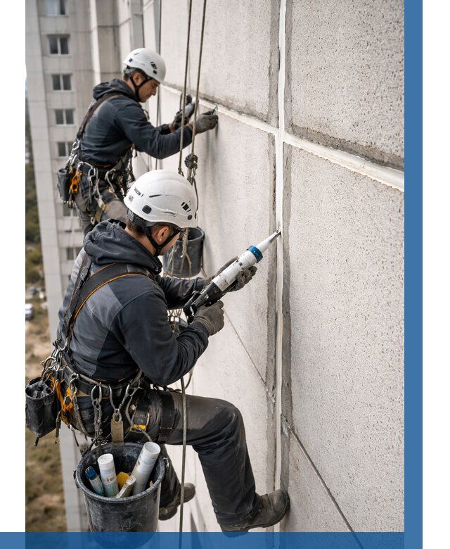 Герметизация межпанельных швов в Рыбинске от 729 р. | ВЫСОТНИК-Рбн