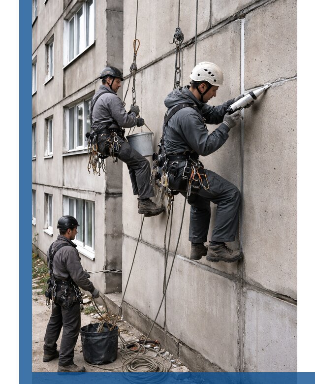 Герметизация межпанельных швов в Рыбинске с гарантией герметичности