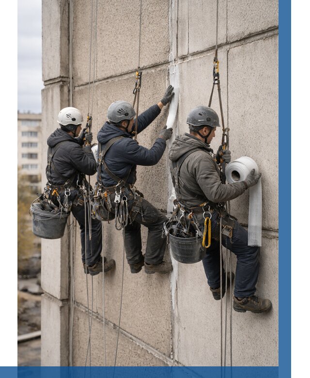 Ремонт межпанельных швов в Рыбинске от 781 р. | ВЫСОТНИК-Рбн