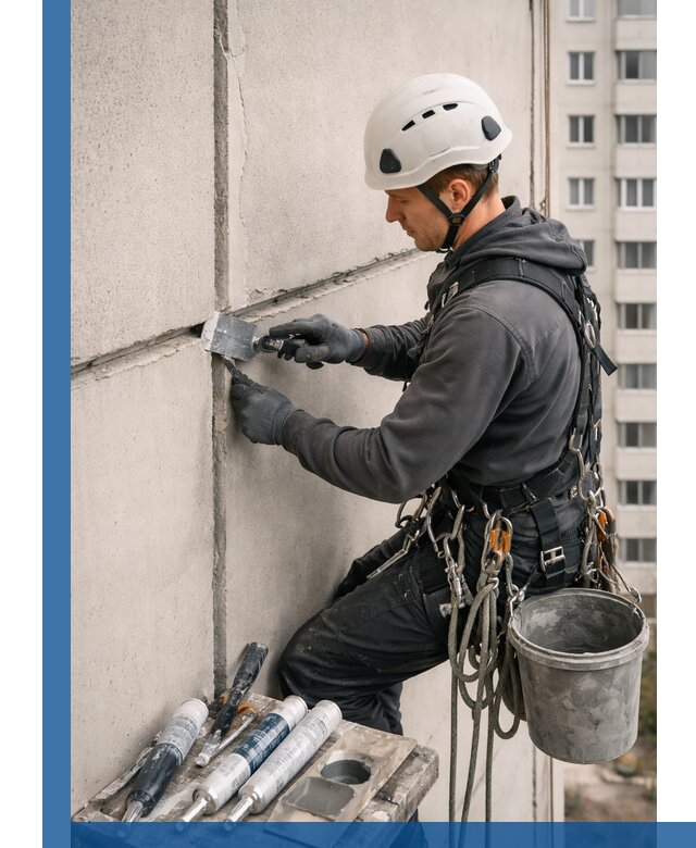 Ремонт межпанельных швов в Рыбинске герметизация и восстановление
