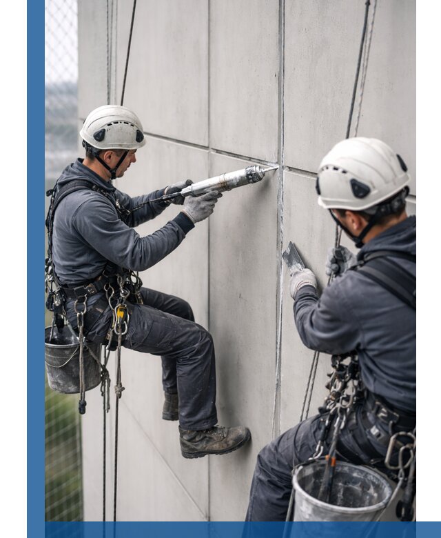 Первичная герметизация швов фасадов и кровель в Рыбинске