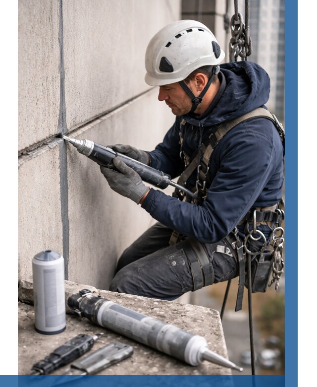 Вторичная герметизация швов в Рыбинске от 468 р. | ВЫСОТНИК-Рбн