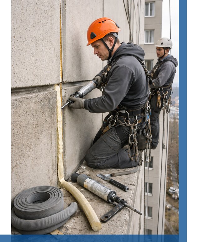 Теплый шов межпанельные швы в Рыбинске от 729 р. | ВЫСОТНИК-Рбн