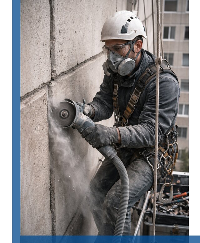 Штробление межпанельных швов в Рыбинске качественно и быстро