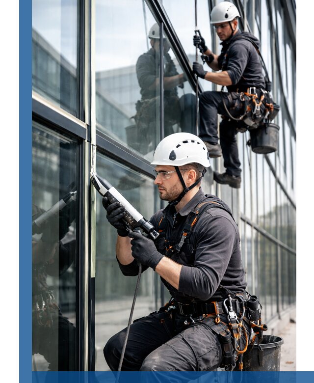 Герметизация витражных швов в Рыбинске для зданий и фасадов