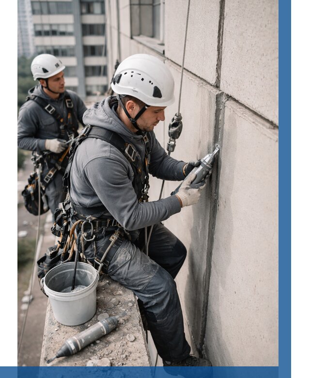 Ремонт деформационных швов здания в Рыбинске от 1041 р. | ВЫСОТНИК-Рбн