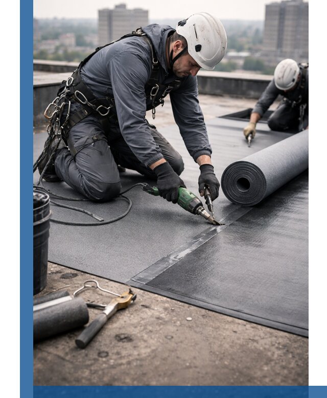 Ремонт мягкой кровли в Рыбинске с выездом промальпинистов