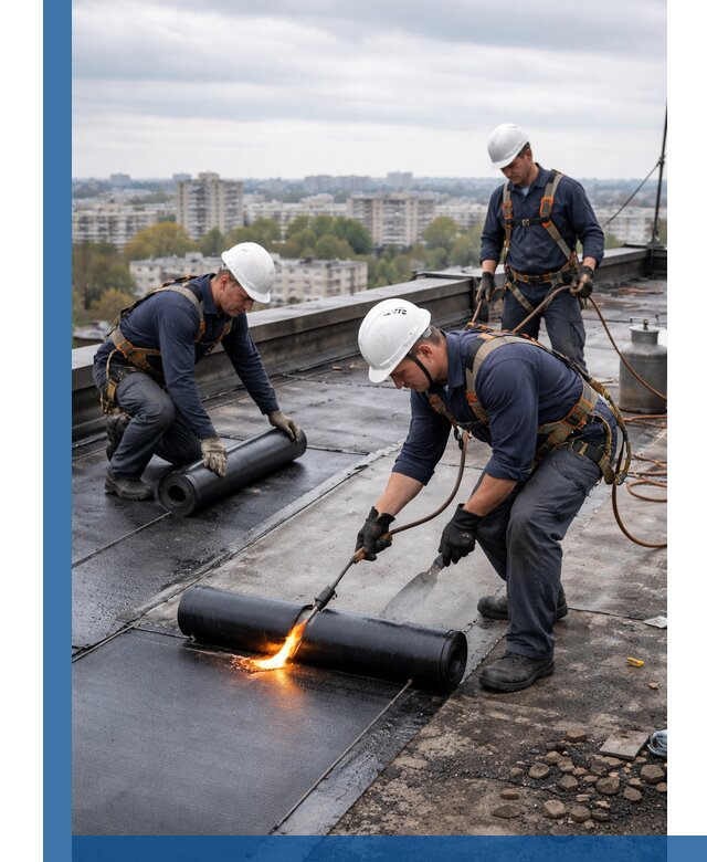 Ремонт наплавляемой кровли в Рыбинске качественно и надежно