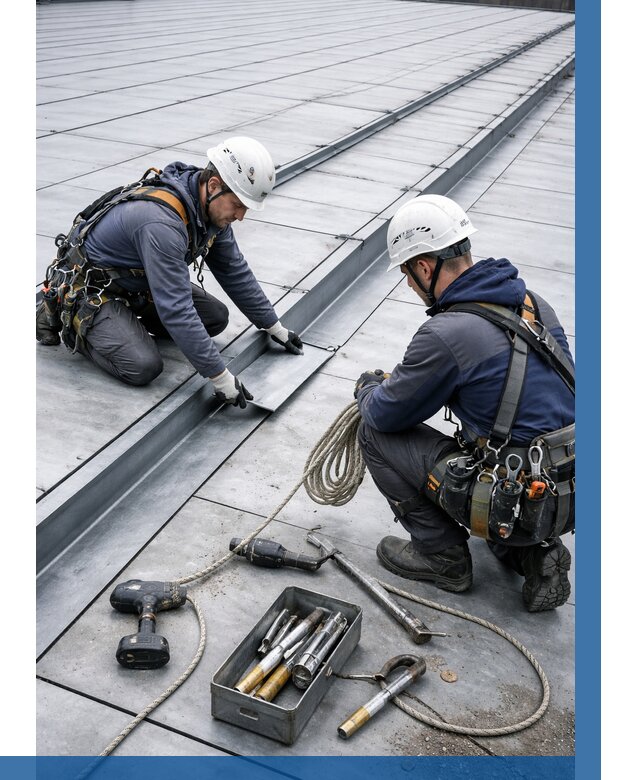 Ремонт фальцевой кровли в Рыбинске от 729 р. | ВЫСОТНИК-Рбн