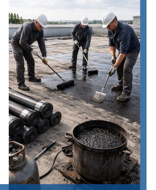 Гидроизоляция кровли мастикой в Рыбинске от 624 р. | ВЫСОТНИК-Рбн