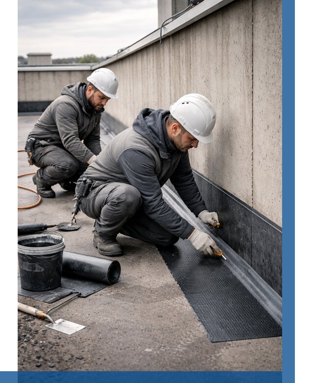 Гидроизоляция примыканий на кровле в Рыбинске от 937 р. | ВЫСОТНИК-Рбн