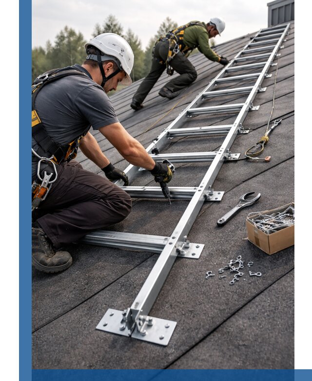 Профессиональный монтаж кровельной лестницы в Рыбинске под ключ
