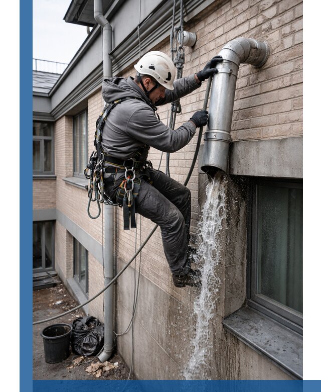 Профессиональная прочистка водосточных труб в Рыбинске с гарантией