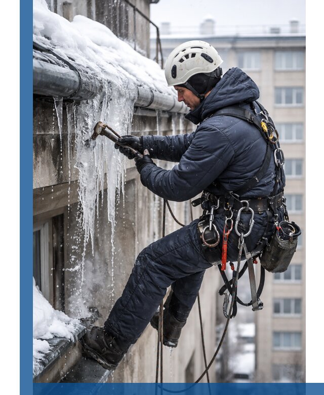 Удаление наледи и чистка водостоков в Рыбинске оперативно и безопасно