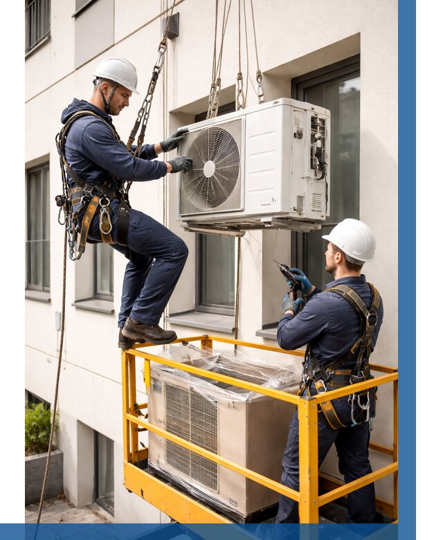 Демонтаж внешнего блока кондиционера в Рыбинске от 3643 р. | ВЫСОТНИК-Рбн