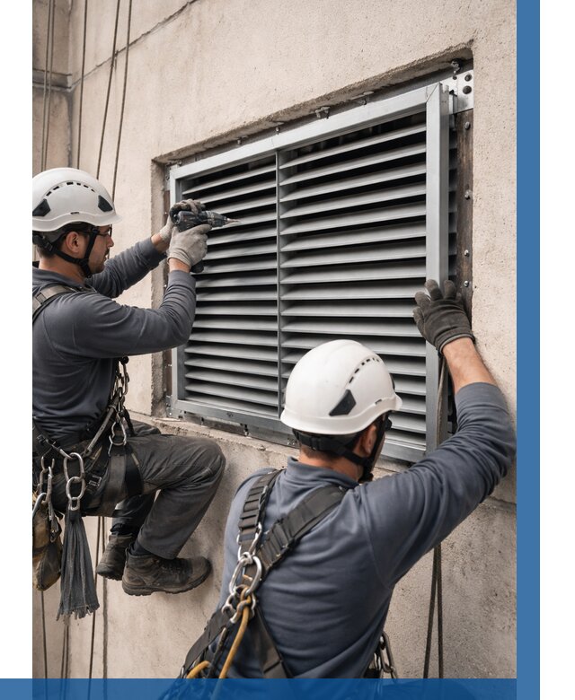 Монтаж вентиляционных решеток в Рыбинске от 4684 р. | ВЫСОТНИК-Рбн