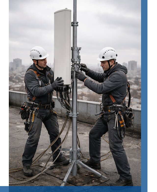 Монтаж антенн связи на крыше в Рыбинске от 8847 р. | ВЫСОТНИК-Рбн