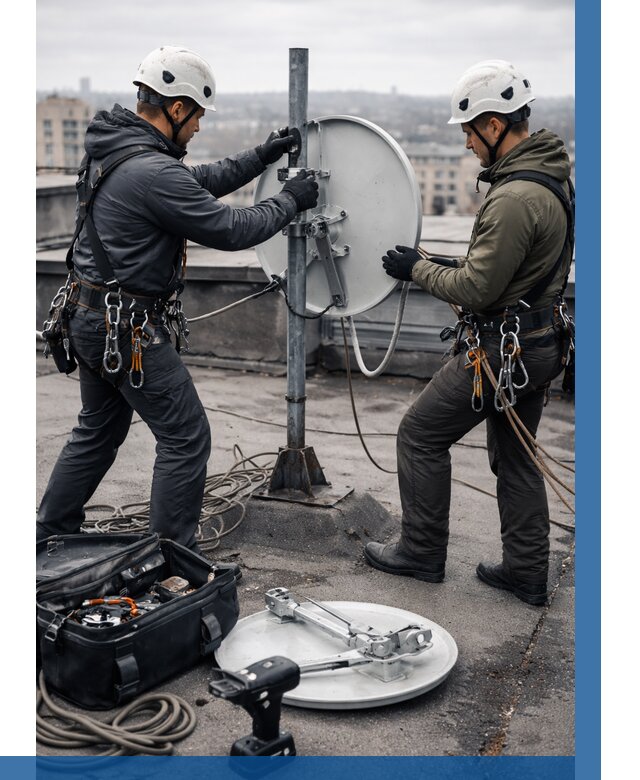 Демонтаж антенн на крыше в Рыбинске от 4684 р. | ВЫСОТНИК-Рбн