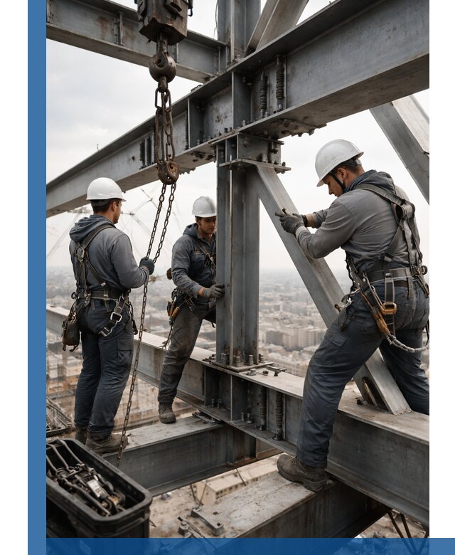 Профессиональный монтаж металлоконструкций на высоте в Рыбинске