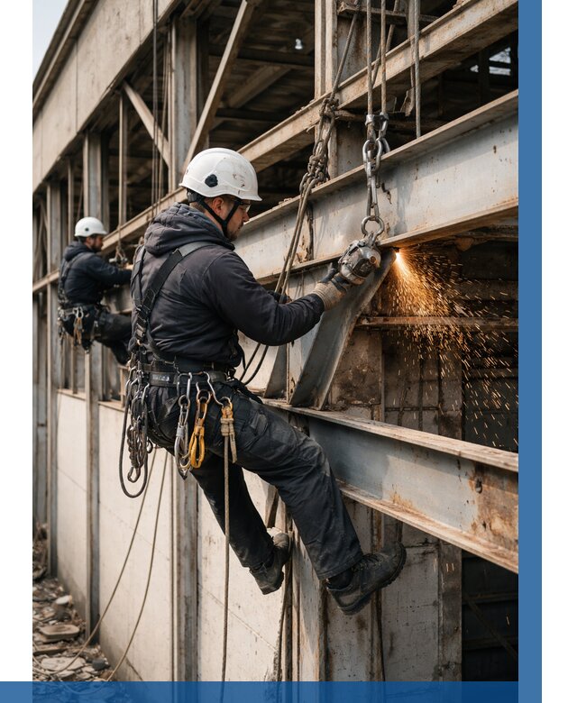 Демонтаж металлоконструкций на высоте в Рыбинске от 6765р. |ВЫСОТНИК-Рбн