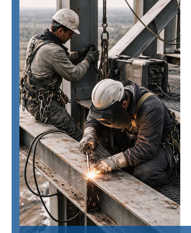 Высотные сварочные работы в Рыбинске для промышленных объектов