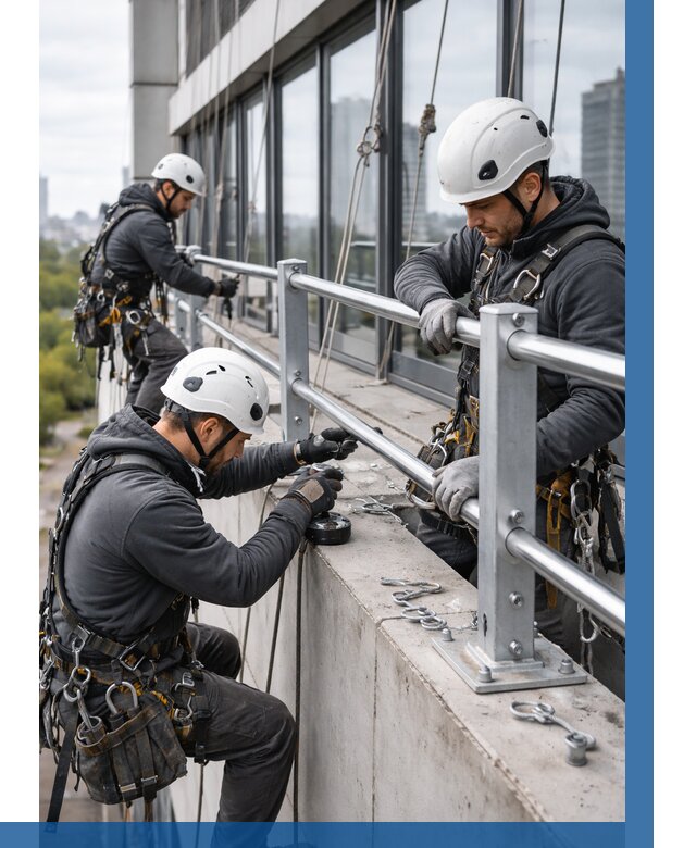 Монтаж ограждений на высоте в Рыбинске, от 1249 р. | ВЫСОТНИК-Рбн