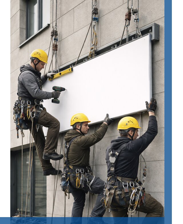 Монтаж рекламной вывески в Рыбинске от 8326 р. | ВЫСОТНИК-Рбн