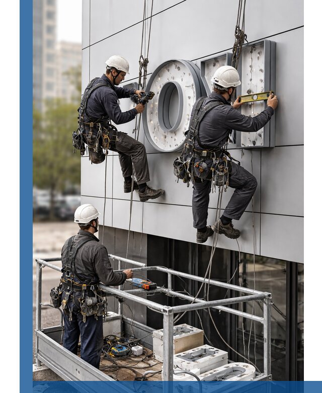 Профессиональный монтаж световых букв в Рыбинске под ключ