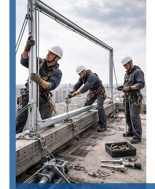 Монтаж крышных рекламных конструкций под ключ в Рыбинске