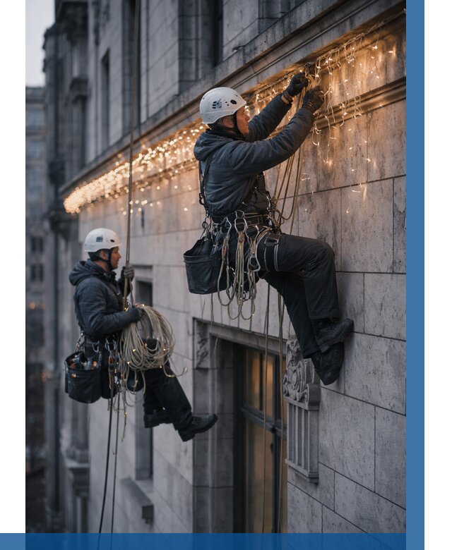 Монтаж новогодней иллюминации в Рыбинске от 8847 р. | ВЫСОТНИК-Рбн