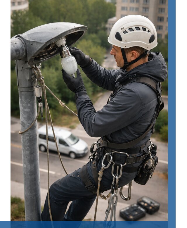 Замена ламп на высоте в Рыбинске от 2602 р. | ВЫСОТНИК-Рбн