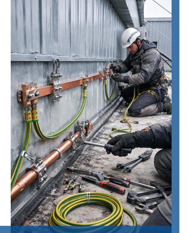 Монтаж заземления здания в Рыбинске от 26020 р. | ВЫСОТНИК-Рбн