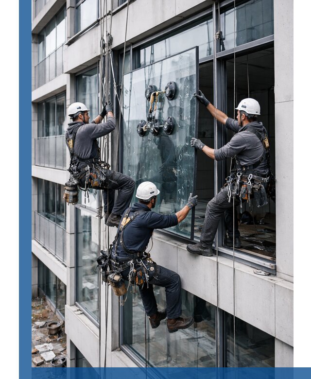 Фасадное остекление и монтаж витражей зданий в Рыбинске под ключ