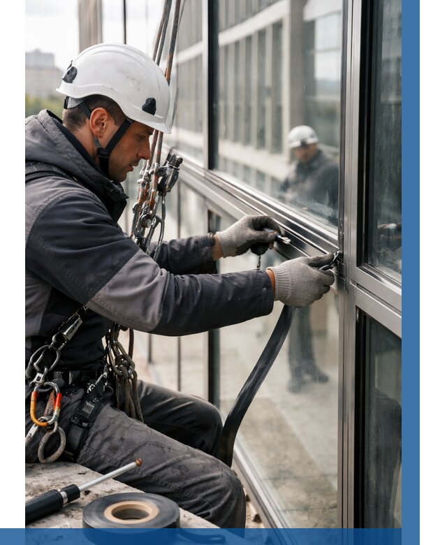 Ремонт витражных конструкций в Рыбинске от 3643 р. | ВЫСОТНИК-Рбн