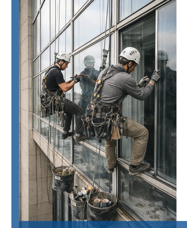 Ремонт витражных конструкций и фасадного остекления в Рыбинске