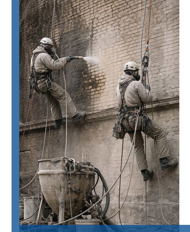 Пескоструйная очистка фасадов в Рыбинске профессионально