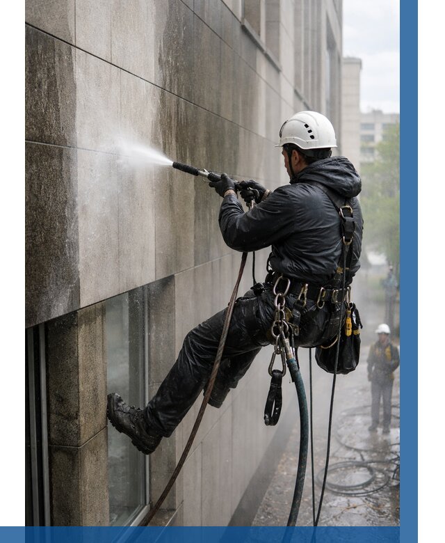 Гидроструйная очистка поверхностей в Рыбинске от 885 р. | ВЫСОТНИК-Рбн