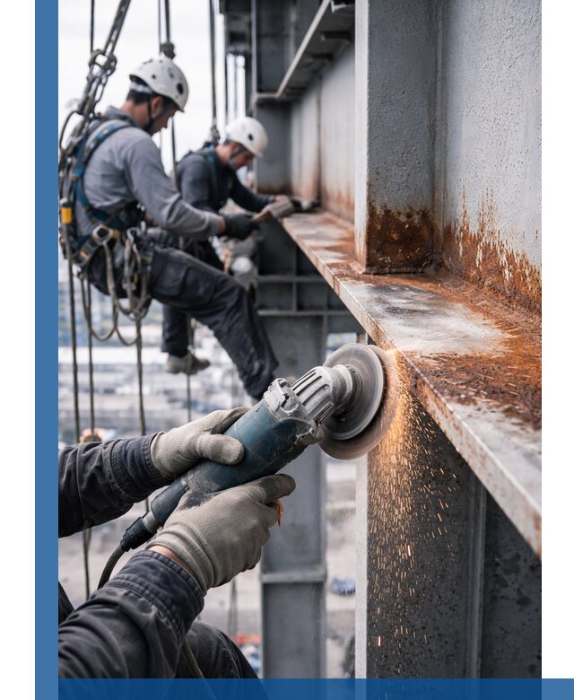 Зачистка металла от ржавчины и подготовка поверхностей в Рыбинске