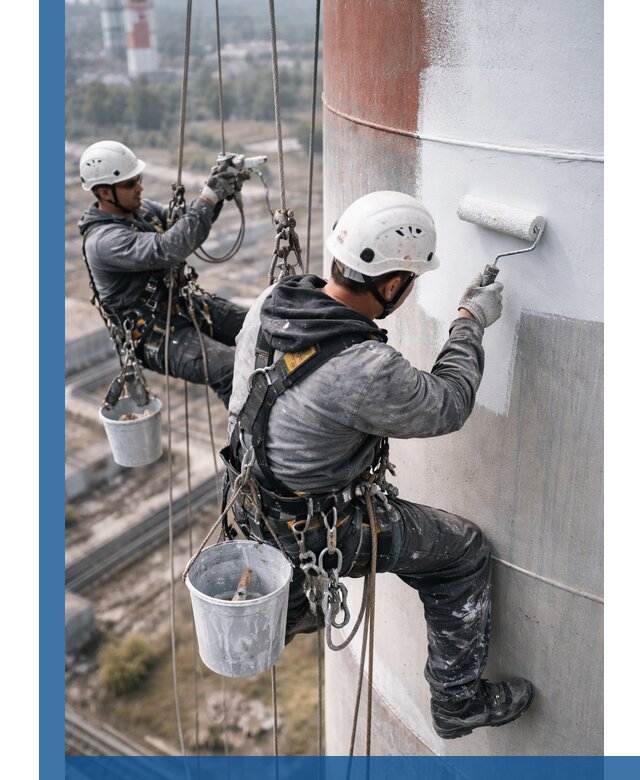 Покраска дымовых труб в Рыбинске: антикоррозийная защита и восстановление