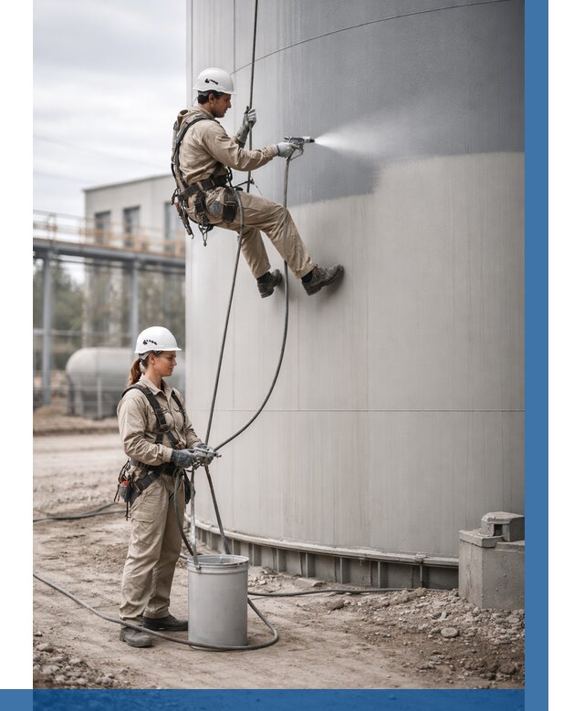 Покраска резервуаров в Рыбинске от 1249 р. | ВЫСОТНИК-Рбн — заказать