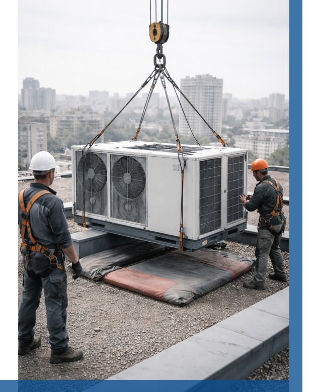 Подъем груза на крышу в Рыбинске от 5204 р. | ВЫСОТНИК-Рбн заказать